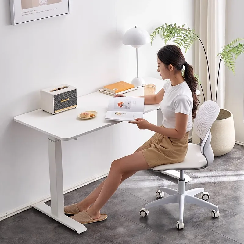 

Nordic solid wood electric lifting table Standing office Computer desk Learning desk Home workbench Lifting table