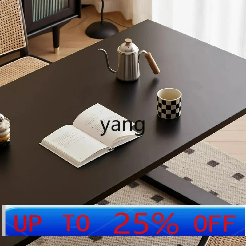 

LH solid wood dining table household living room rectangular eating table leisure conference table