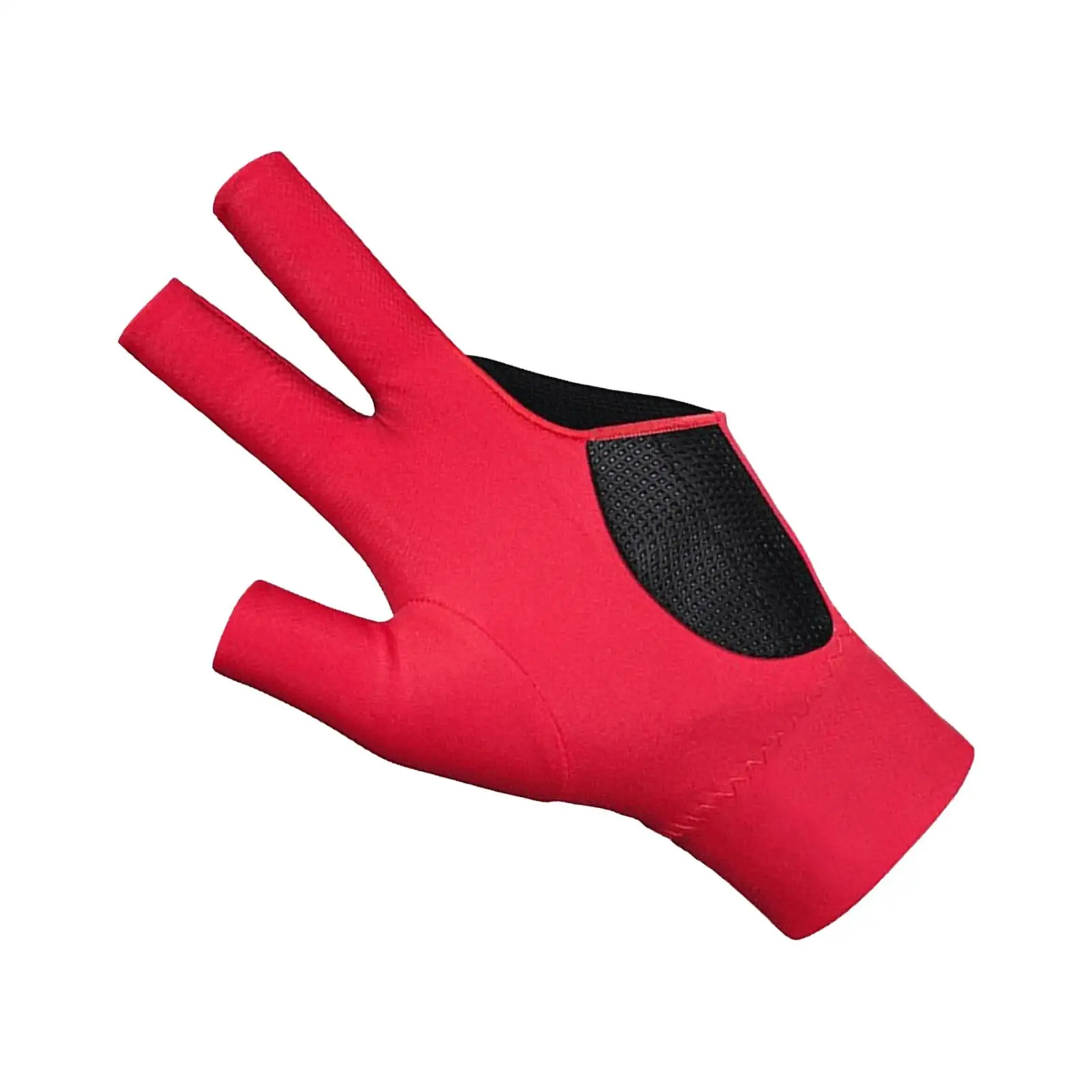 3 Finger Billiard Glove Non-Slip Snooker Cue Glove for Games