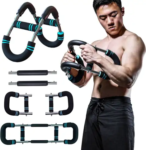 조정 가능한 팔 트레이너 휴대용 홈 U 자형 손목 강도 운동가 가슴 확장기, 어깨 근육 훈련 피트니스 장비