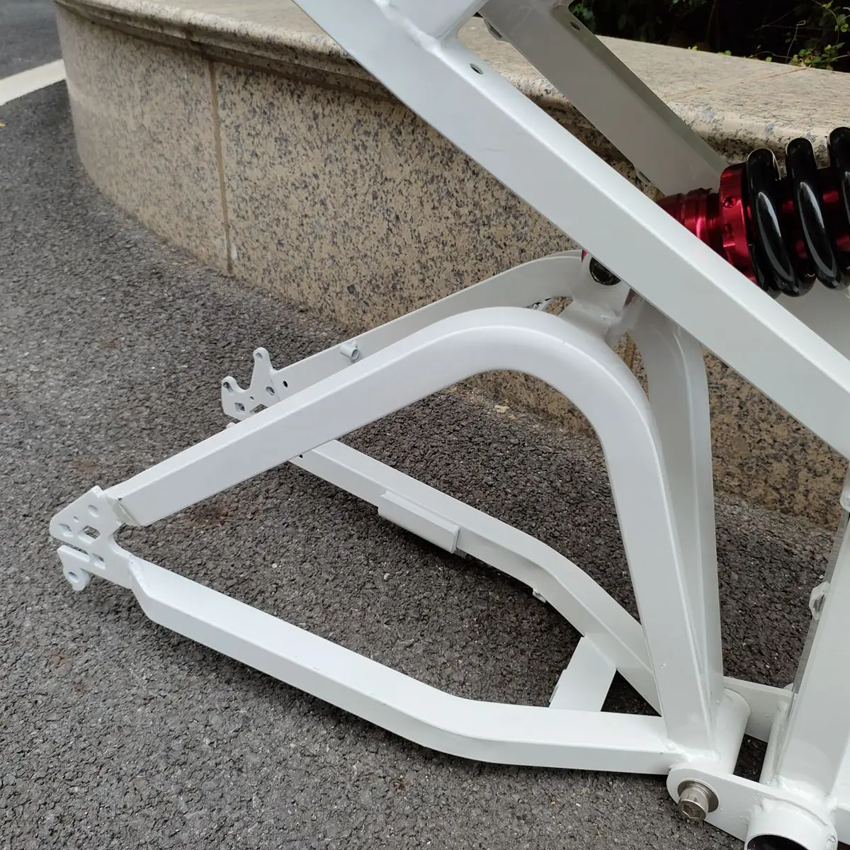 Kalosse Steel Fat Bicycle Frame 20X4.0 Electric Beach Bike Frame 20 Inch Electric Snow Bike Frame
