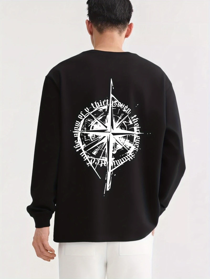 

Mens Heavyweight 100 Long Sleeve Y2k Streetwear 2025 Autumn Winter Round-neck Hoodie Is for Both Men and Women Top