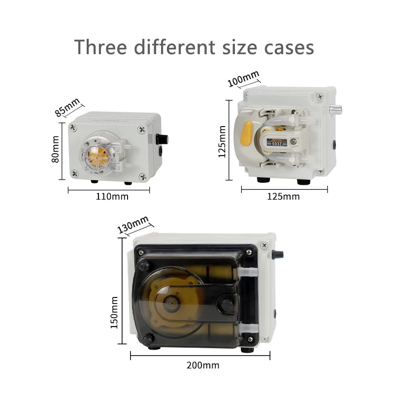 JIHPUMP Small Variable Speed Peristaltic Pump Chemical Filling Machine Controller Industrial Water Liquid Transfer Dosing