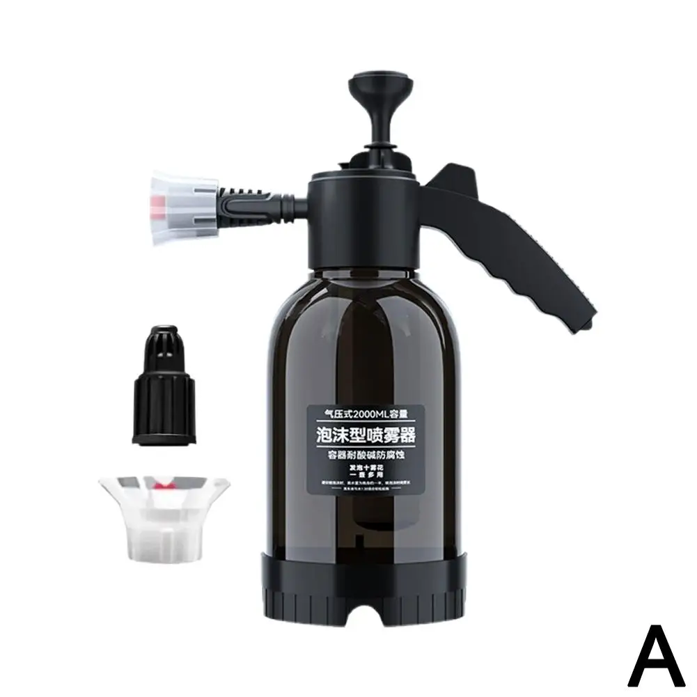Handgehaltener Schaumsprüher für Autos, Hochdruck-Handpumpe mit Druckentlastungsventil, 2L Autowasch-Sprühflasche, Fensterreinigungswerkzeuge – Detail 1