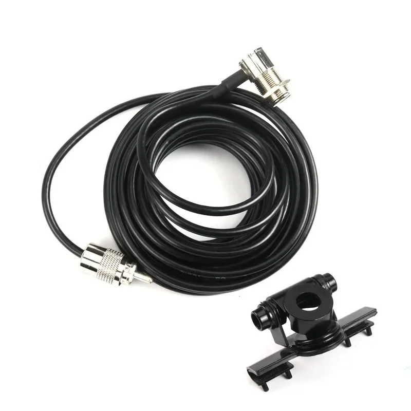 

A Set Nagoya RB-400 Car Antenna Mount Bracket + 5m Long Feeder Cable PL259 Connector for KT-8900 VV-898s Moible Radio