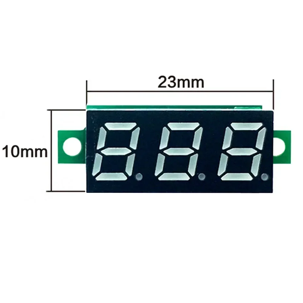 1PC 0.28inch Digital DC Voltmeter Head 3 Wire LED Minimun Digital Voltmeter DC0-100V Reverse Connection Protection