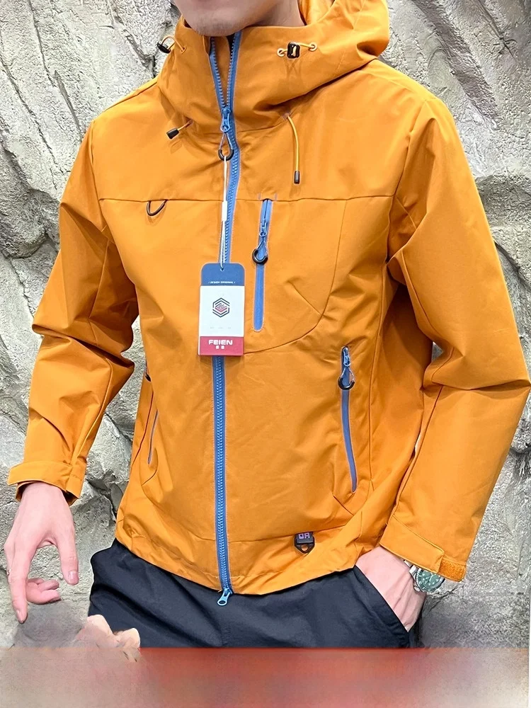 

3D индивидуальный уличный джет с капюшоном, дышащее молодежное модное полиэфирное волокно, осеннее новое поступление, длинное пальто све