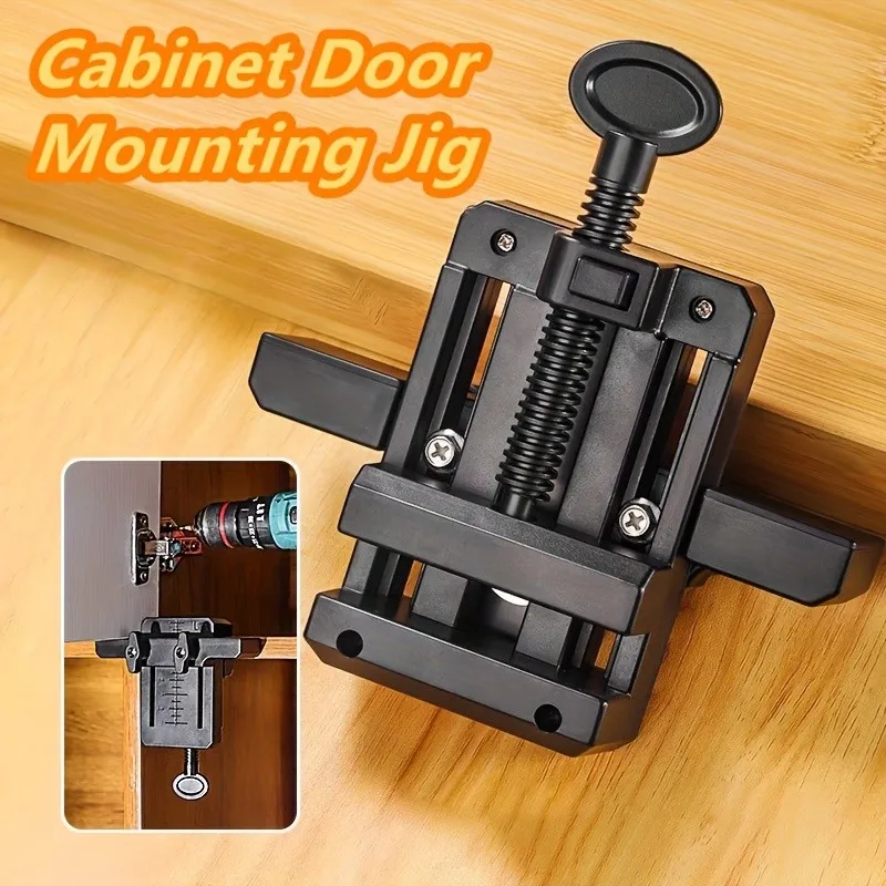 Adjustable Cabinet Hinge Jig – For 35mm Cup Hinges, Plastic Body with Metal Guide