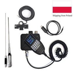 ANYSECU-Mini Walkie Talkie, WP-9900, banda dupla UV, 136-174, 400-480MHz, Tri-Display, rádio em dois sentidos, KT-WP12, VOX, DTMF, 25W, 25W