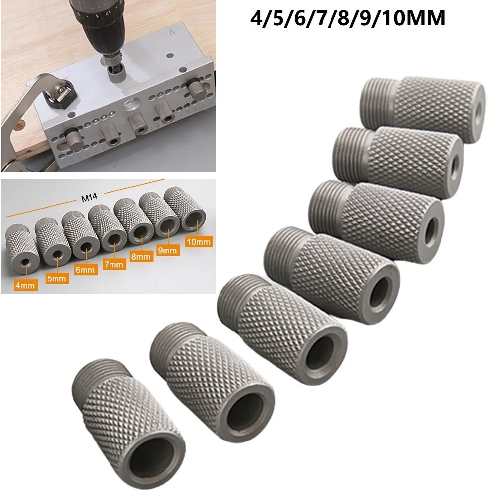 

For Woodworking Drill Drilling Guide Drill Sleeve Tools Parts Punched Holes Jig Wood Silver Stainless Steel Pratical