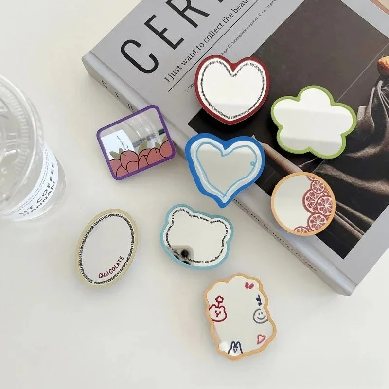 

INS милое зеркало для макияжа с фруктами, ручка для телефона Tok Love Heart Griptok, корейский держатель, кольцо для IPhone 15, аксессуары, кронштейн, подставка, держатель