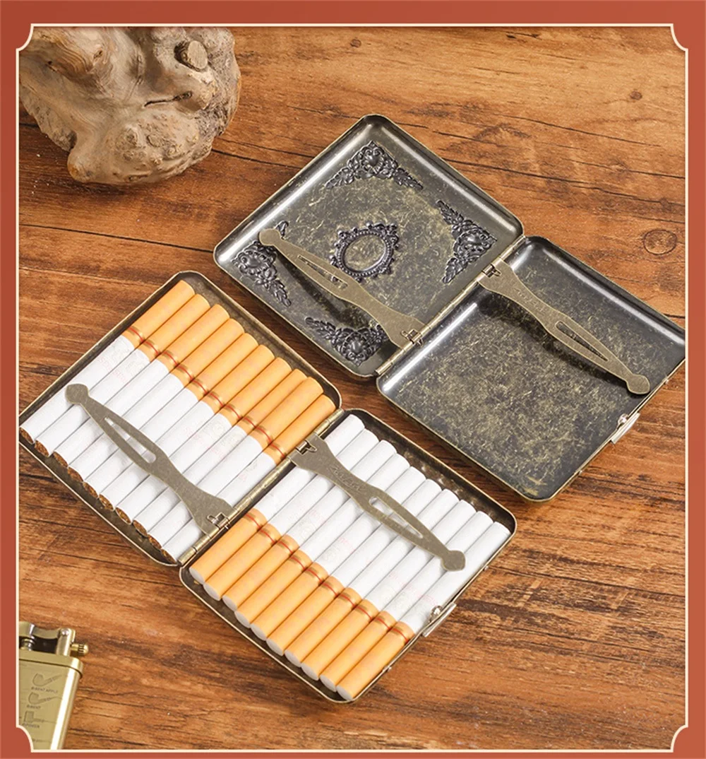 Metal Cigarette Case Detail