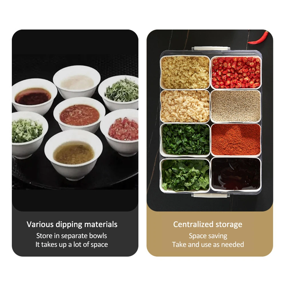 Spice Storage Jars Household Combination Seasoning box Containers Food Preservation Storage Box Kitchen Organizer Storage Box