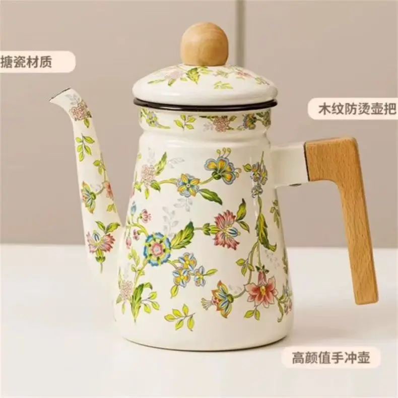 LMM kettle nostalgic enamel wine jug hotel hot pot special induction cooker universal new model