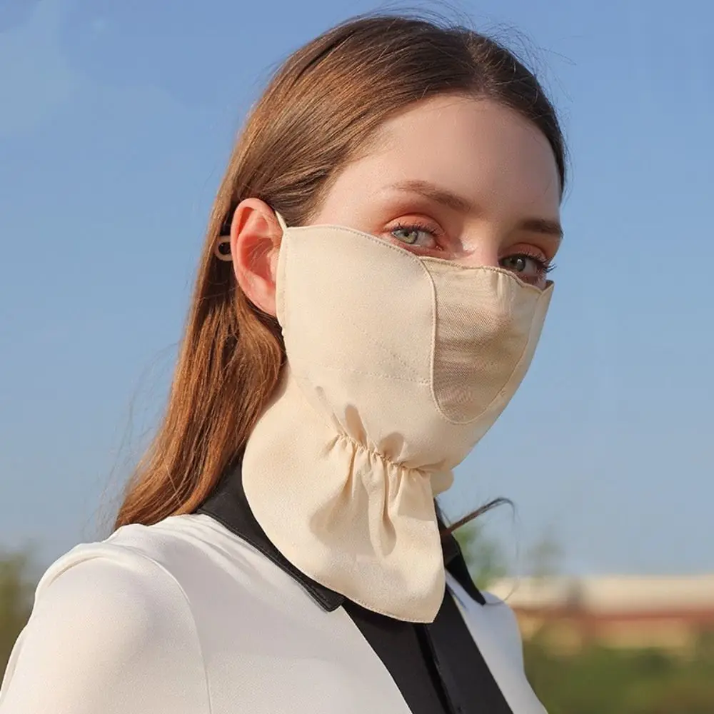 Driving Ice Silk Breathable Face Scarf Face Mask Head Scarf Anti-uv