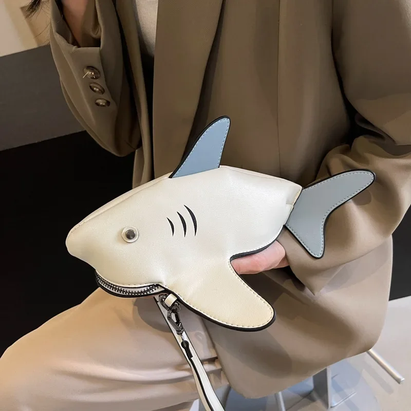 

Индивидуальная милая сумка-мессенджер из искусственной кожи с изображением акулы для девочек, повседневная сумка через плечо, мини-сумка-клатч, кошелек