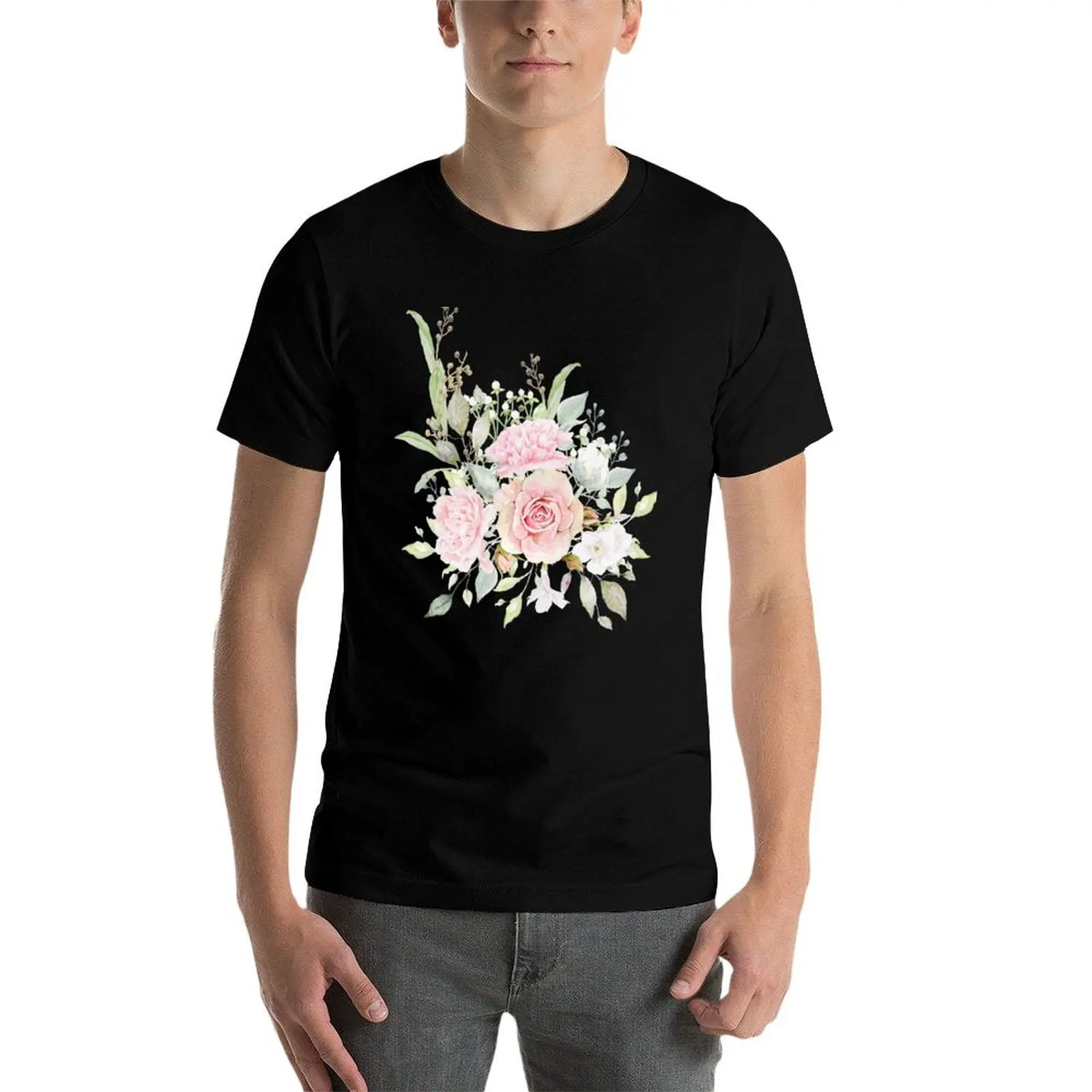 

Wild Flower Garden T-Shirt anime t shirts oversize t shirt men 100% cotton luxury brand man t shirts for men casual T-Shirt