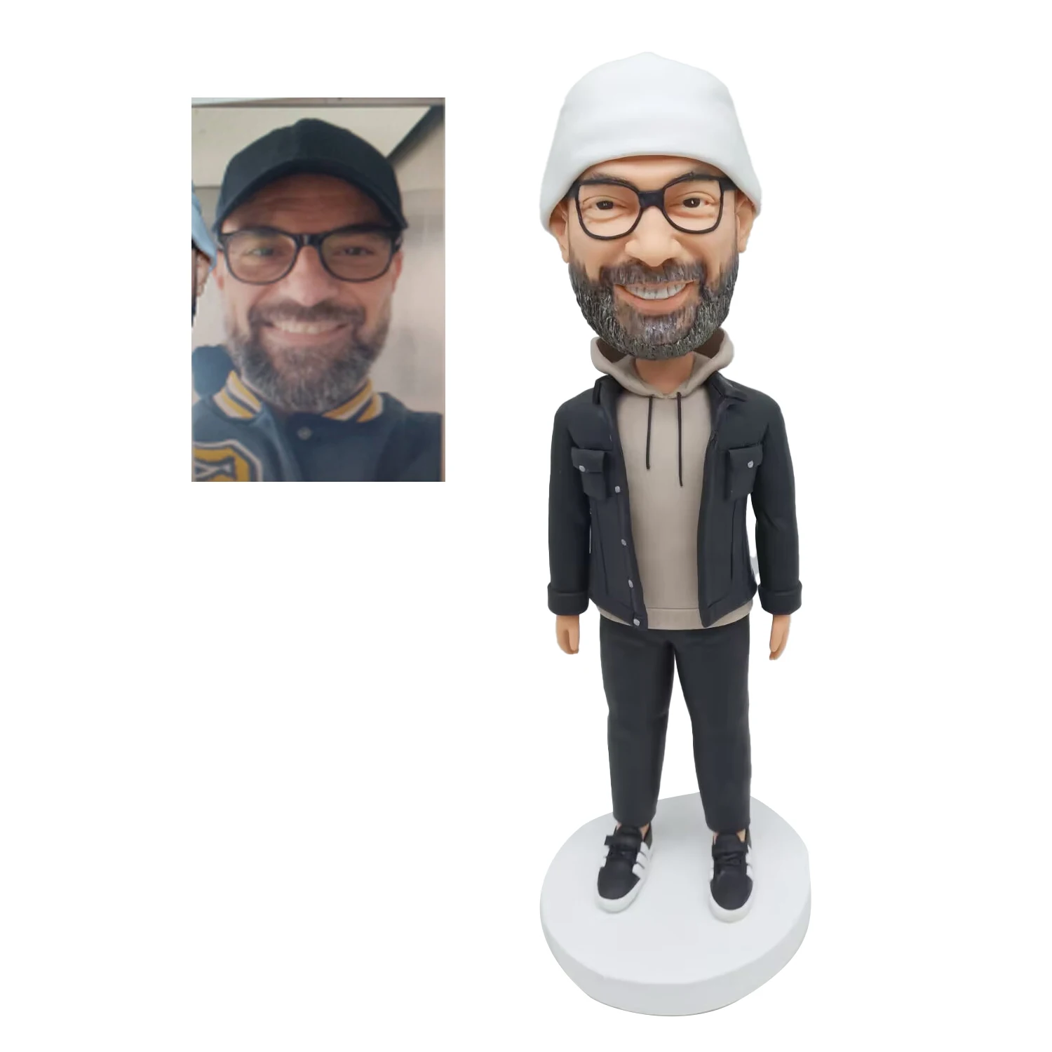 

Custom Bobbleheads Personalized Figurine Base on Photos, Best Business, Anniversary and Birthday Gift