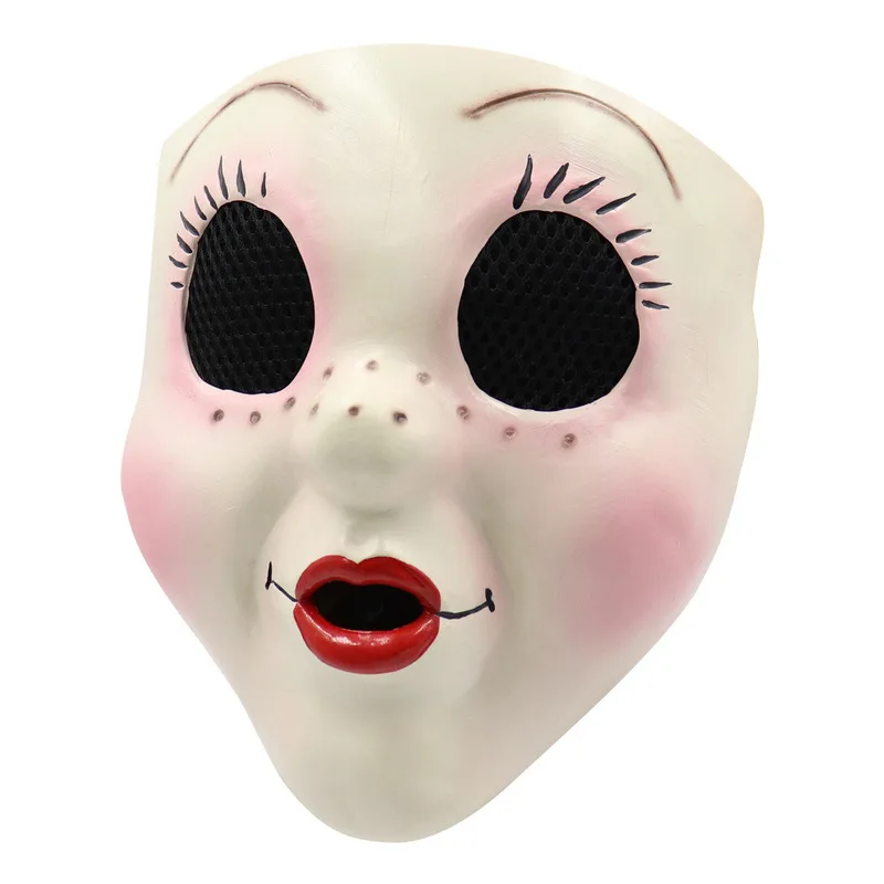 2024 New Halloween Killer Dollface Cosplay Adult Full Head Face Mask Movie The Strangers Disguise Costume Mask Helmet Props