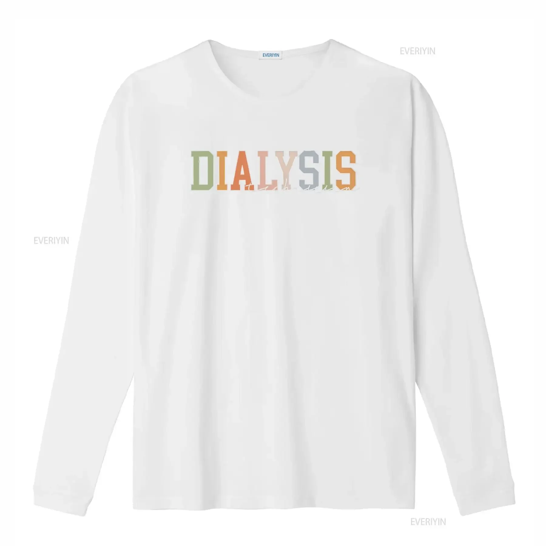 varsity dialysis tech shirt CCHT gift t crew tee squad vintage Washed graphic designer clothes Breathable Versatile Stylish
