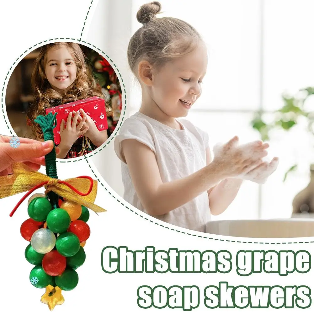 

Долговечный аромат, хрустальное виноградное мыло, рождественский стиль, имитация винограда, украшение для гостиной, ванной комнаты, кулон, подарок