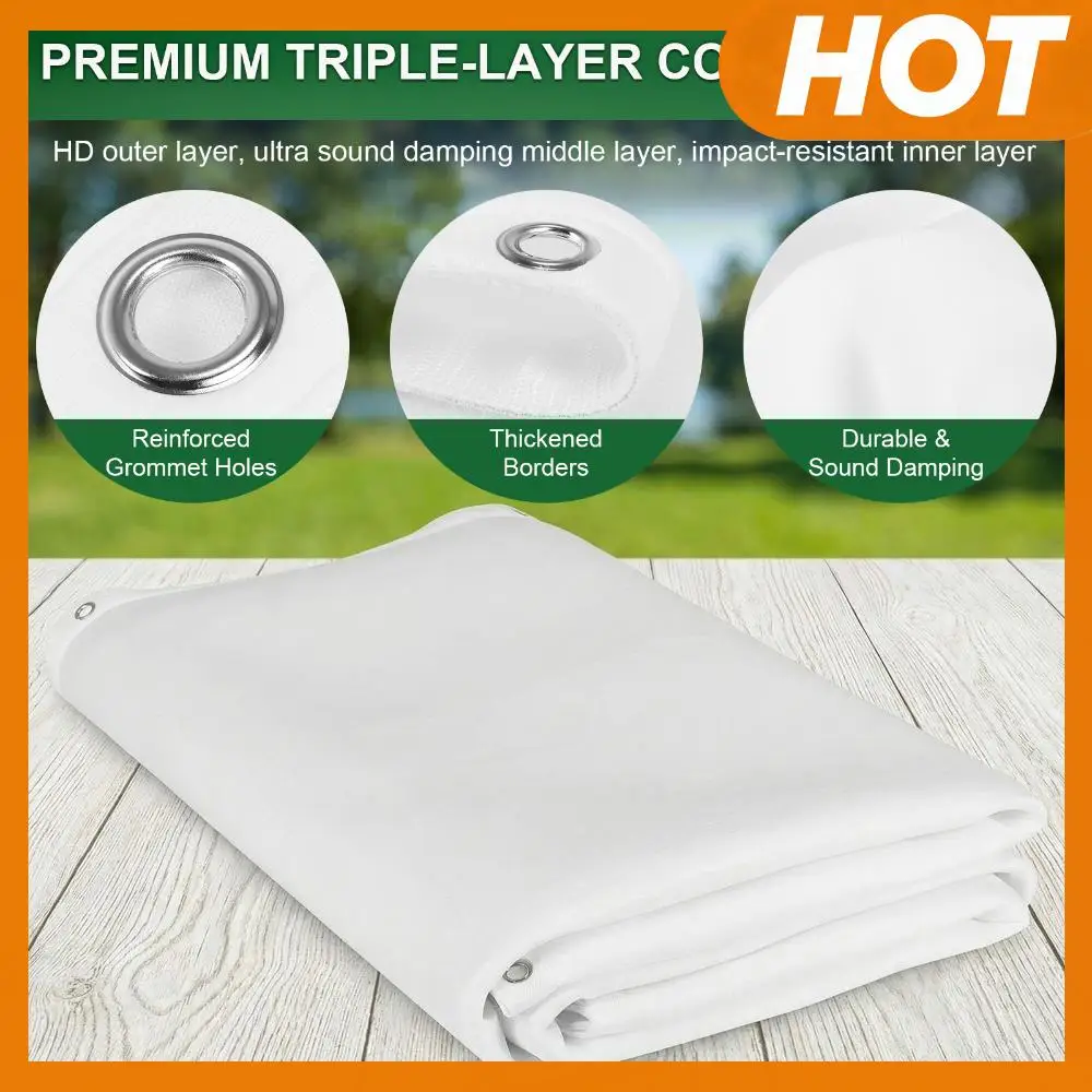 

Golf Simulator Impact Screen with Bungee Cords Washable Golf Impact Screen for Training Indoor/Outdoor