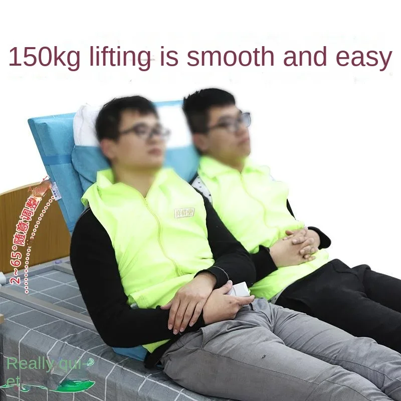 Electric bed rest for paralyzed patients, electric back lift assistive device for lifting mattresses