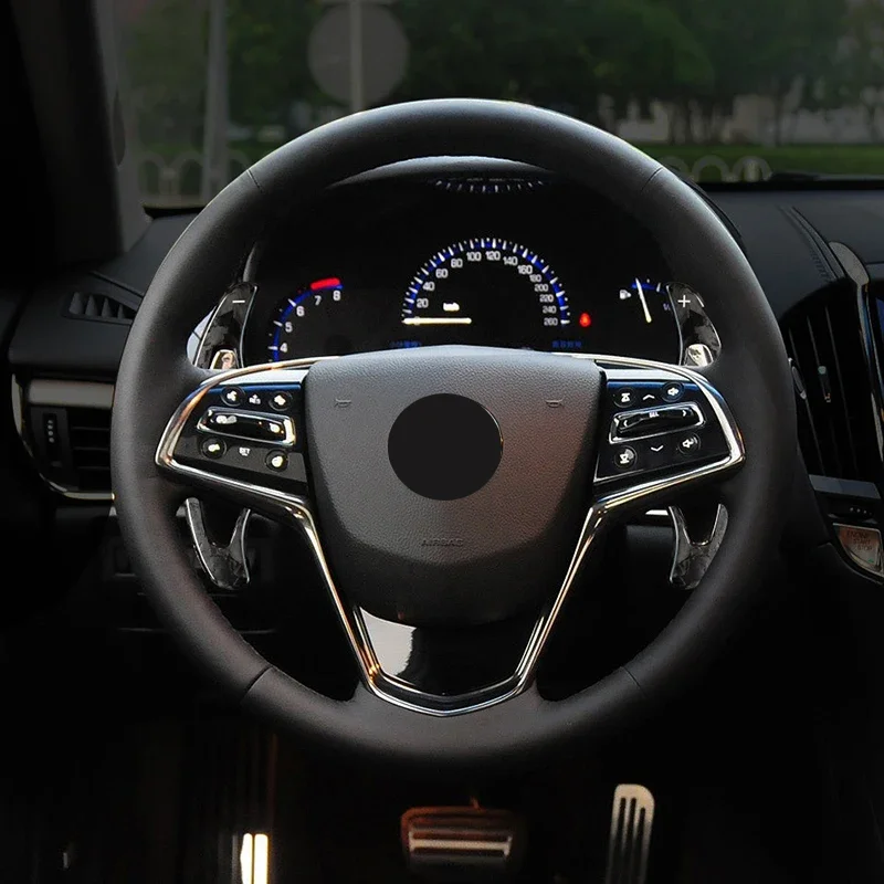 Pagaie cambio volante in fibra di carbonio per interni automobilistici forgiate Piastra ingranaggi Per cadillac ATS Alta configurazione