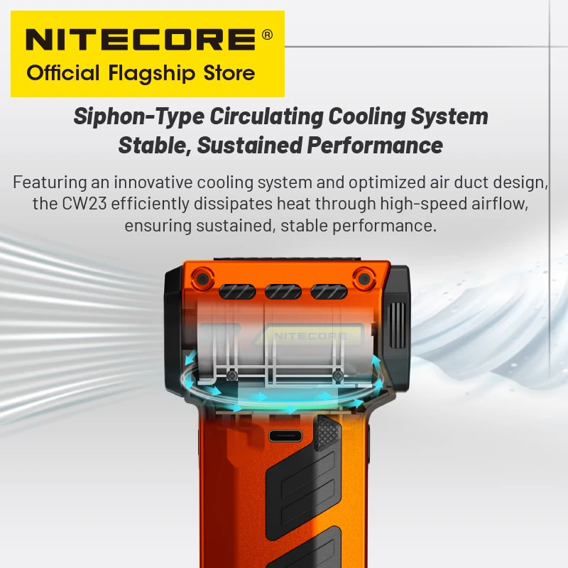 NITECORE CW23 Multipurpose Pocket Photography Fan with Vacuum