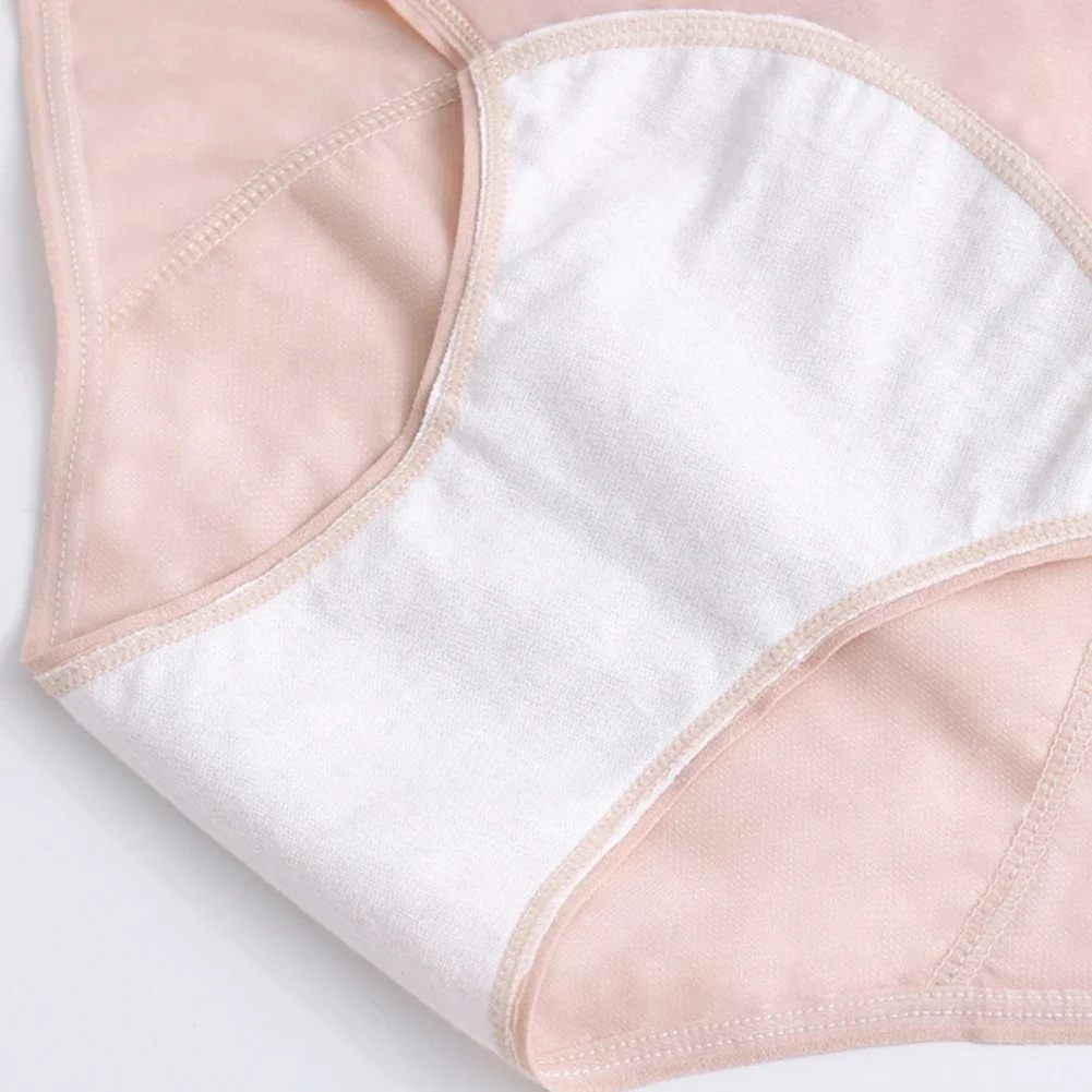 Women Physiological Panties Leak-Proof Menstrual Comfortable Cotton Breathable Underwear High Waisted Tummy Control Briefs