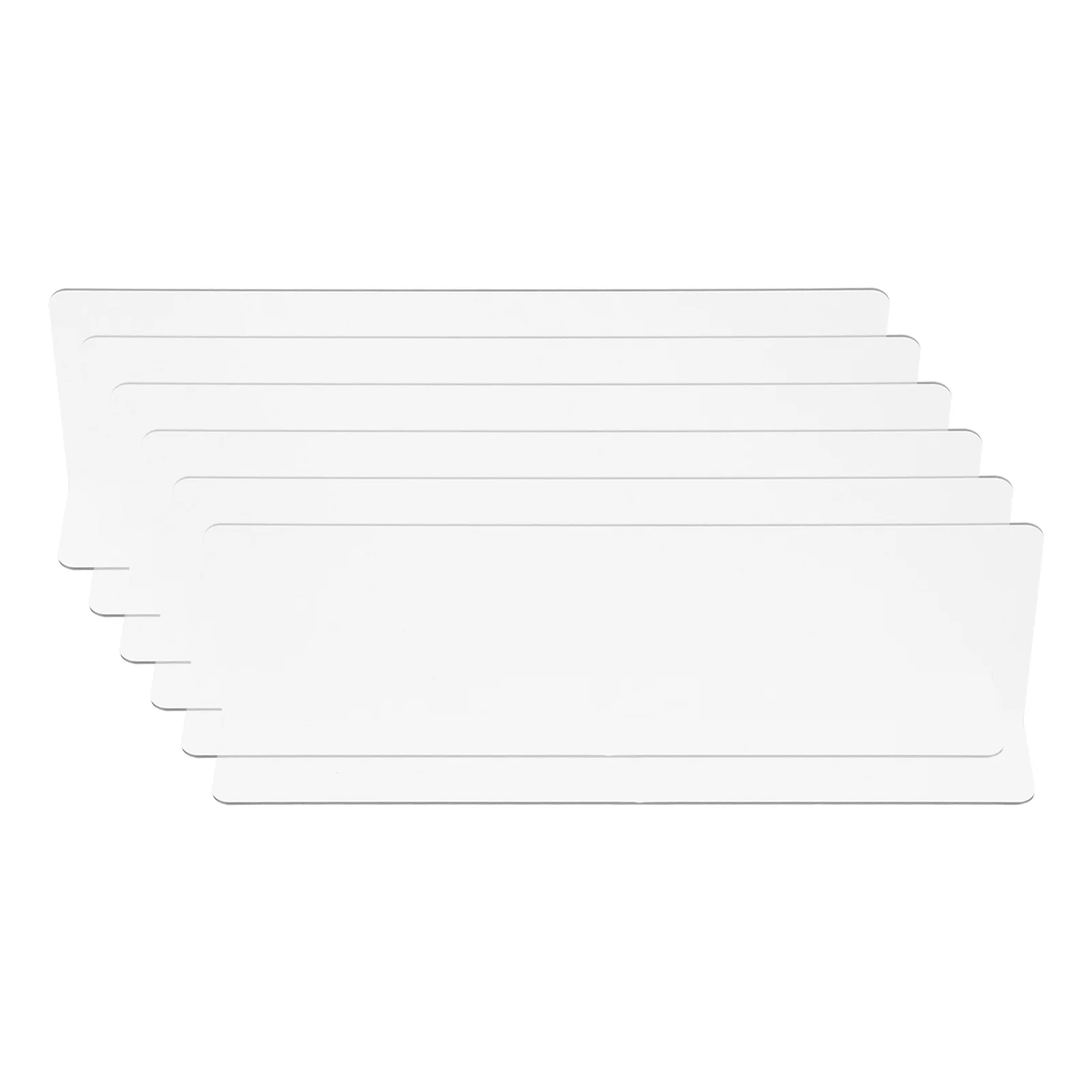 

6pcs L-Shaped Shelf Dividers 20Cm Transparent Plastic Rack Dividers For Closet Storage Cabinet Organizer Clear Shelf Separators