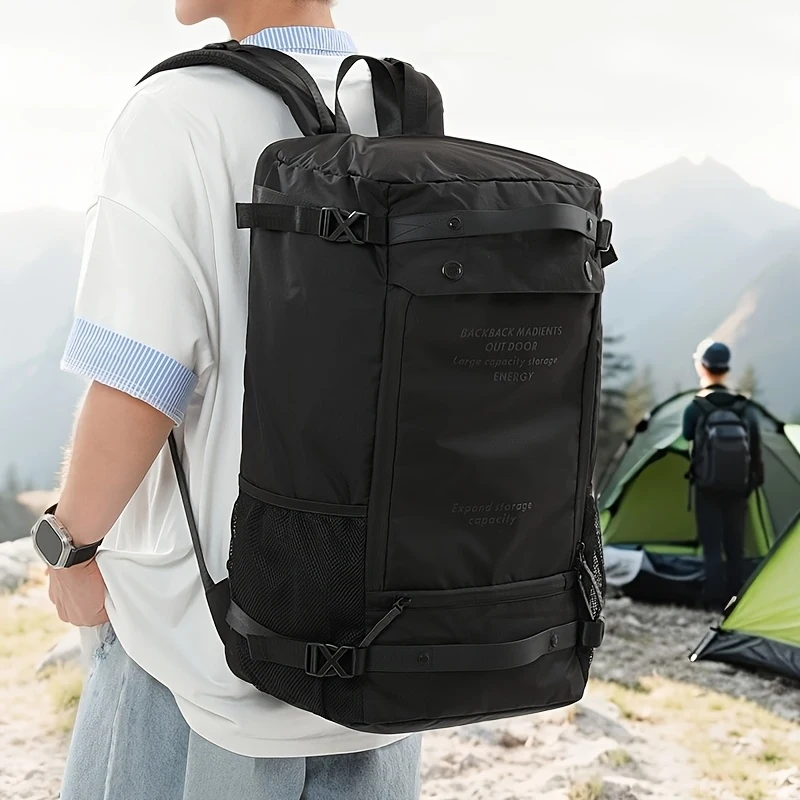 Large capacity travel bag, outdoor camping backpack, college student backpack, youth sports and fitness hiking bag