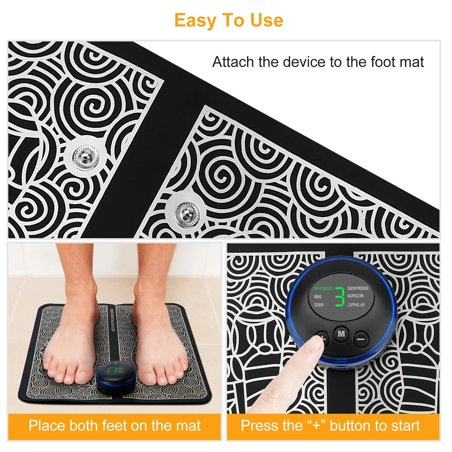 Máquina de masaje de pies, mas - Ems Foot Massager reseña y precio