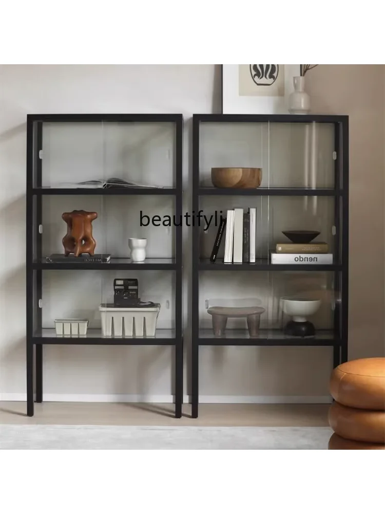 Modern Minimalist Display Cabinet Made of Glass Camera Storage Cabinet Boutique Showcase Nordic Style storage cabinet