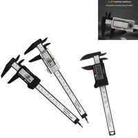 150mm 100mm Electronic Digital Caliper Carbon Fiber Dial Vernier Caliper Gauge Digital Ruler Micrometer Measuring Tool
