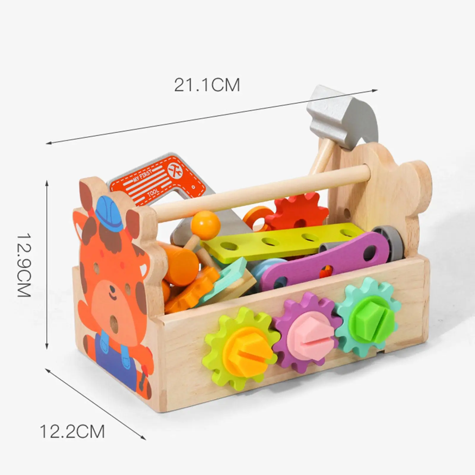 Ensemble d'outils en bois pour enfants, jouet pour enfants d'âge alth, enfants de 3 ans et plus