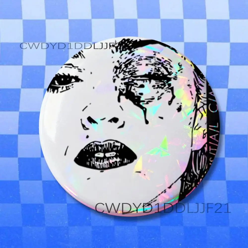 C-Crystal Castles Band Amnesty Vintage Anime Brooch Creative Badge for Hat Bag Decoration Fans Collect Gifts