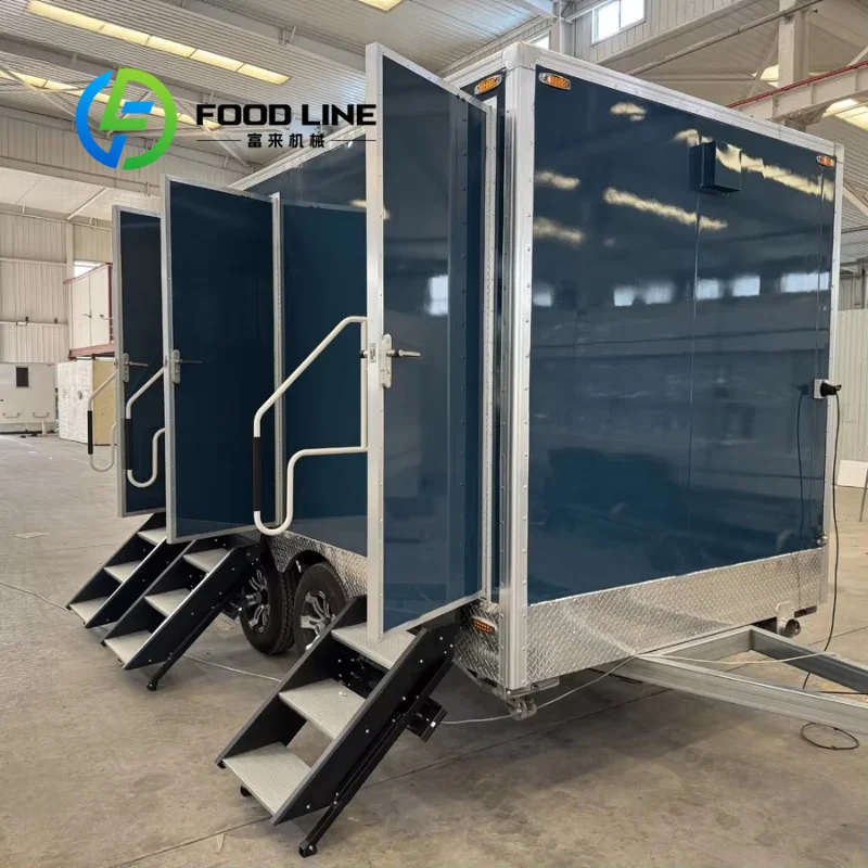 Mobile Toilets Trailer for Sale with Portable Bathroom Unit near Me Towable Luxury Restroom Transport Vehicle for On the Go Use