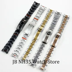 Hoge kwaliteit 20mm Horlogeband Voor NH35 Submariner Case Roestvrij Stalen Horlogeband Daytona Oyster Perpetual Submariner Armband