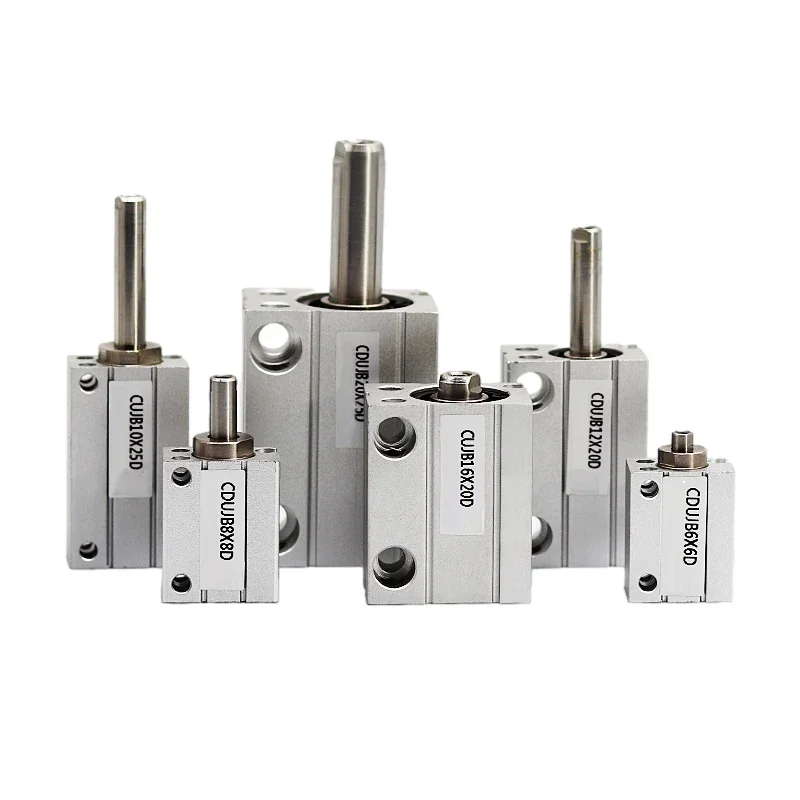 

CDUJB12 CUJB16 20 Small Pneumatic Cylinder Free Installation Aluminum Square Air Cylinders 10DX20D