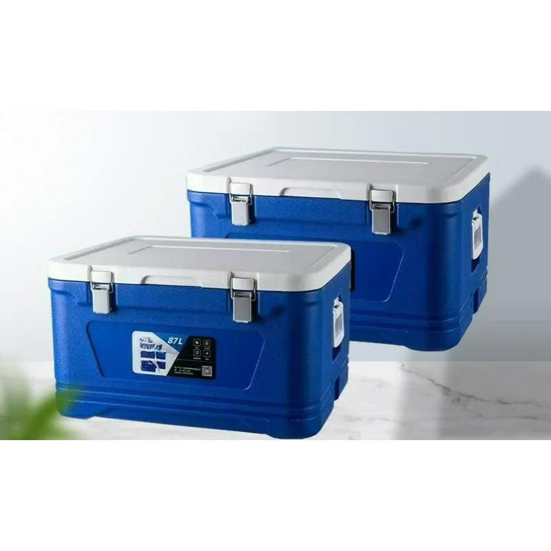 

Сверхмощный холодильник на 33 л — утолщенный изолированный сундук для льда для кемпинга, еды и использования на открытом воздухе, сохраняет лед на 3–5 дней