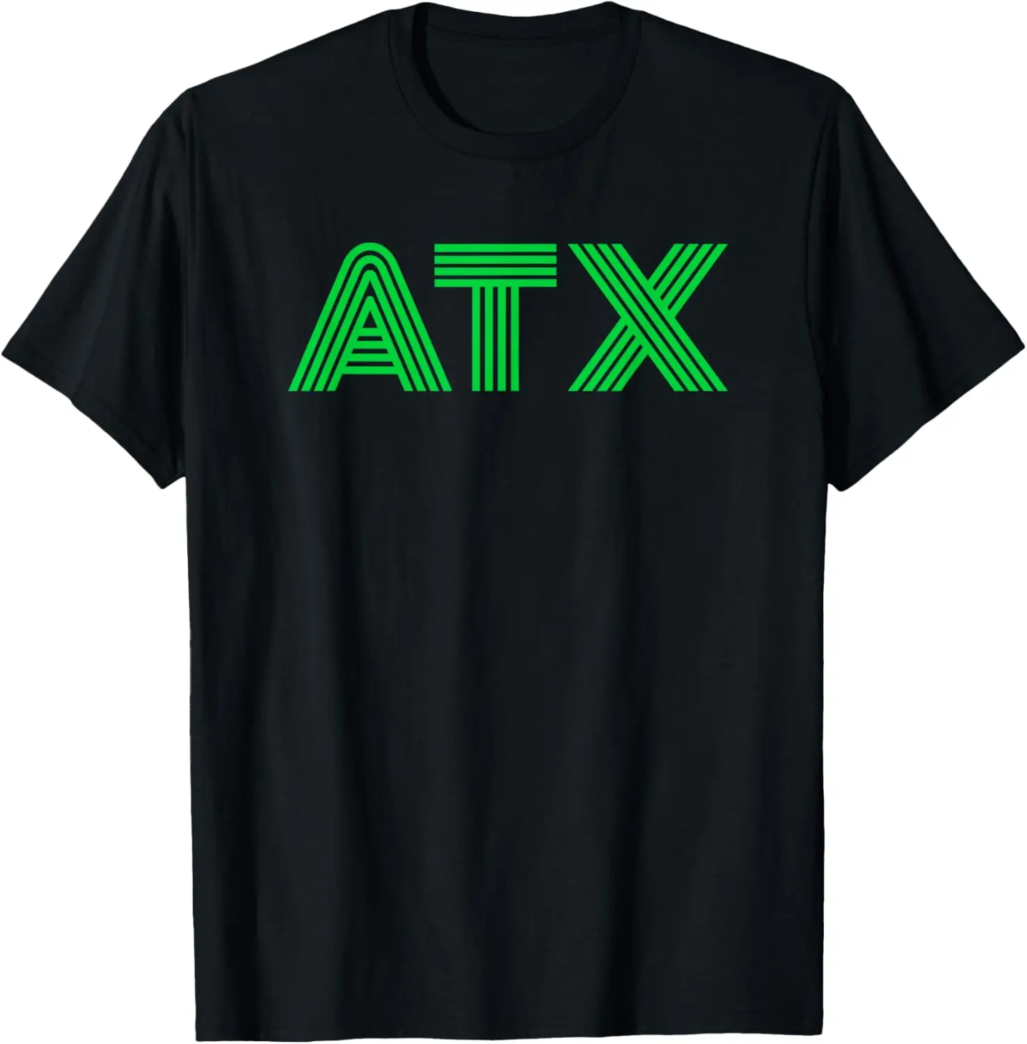 

ATX / Austin TX Retro Design In Green T-Shirt