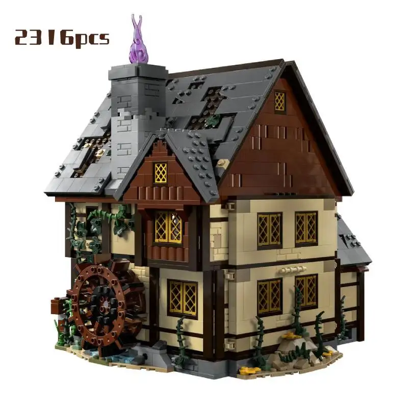 

2316pcs Magic House Building Blocks Home Decoration compatible 21341 Sanderson Sisters' Cottage For Christmas Halloween Gifts