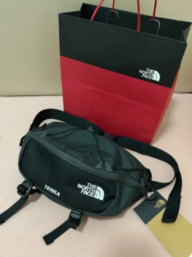 THE NORTH FACE 6L TERRA Black Fanny Pack Unisex Zipper Design Casual Versatile Outdoor Daily Waist Pouch NF0A81ENMN81