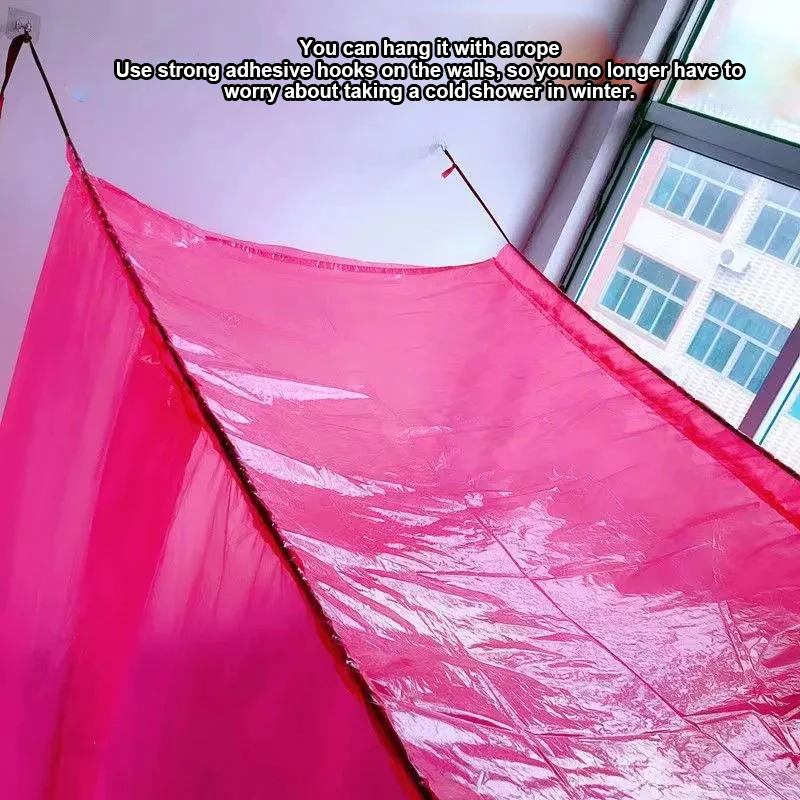 

PE Rectangular Bath Cover Adult Household Thick Winter Warm And Insulated Shower Cover, Tent, Plastic Bathroom 1pcs