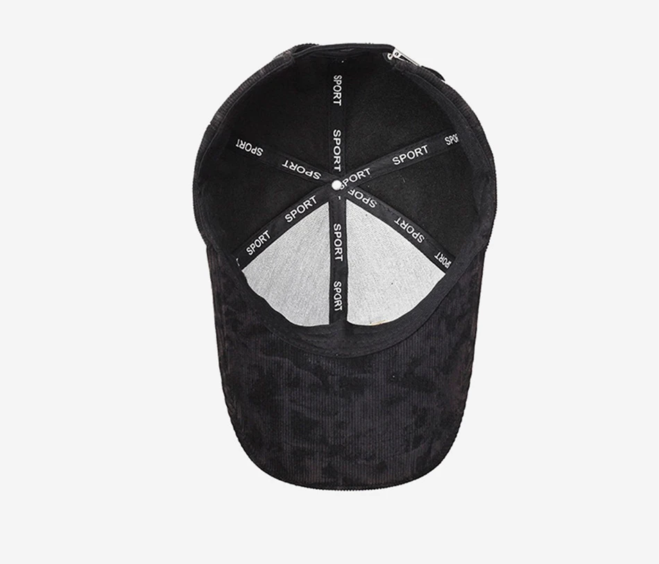 FS Marke Braune Cord-Baseballkappe für Männer, Koreanische 3D-Buchstaben-Stickerei, Damen-Kappen, Winter-Street-Hip-Hop-Trucker-Hut, Caquettes – Detail 5