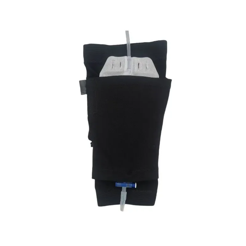 

Urine Collection Bag Drainage Bag Fixed Nursing Strap Leg Bag Support Strap Cotton Protective Cover Pocket Calf Style Black