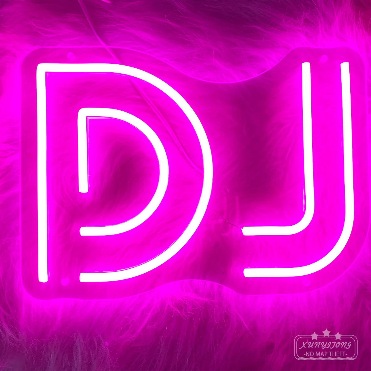 DJ neon custom-made for the concert bar cabaret entertainment club birthday party atmosphere neon lights create atmosphere