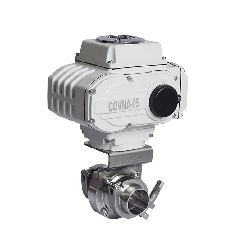 COVNA 90-Day Window Electric Actuated Ball Valve Tri Clamp Electric Actuator Butterfly Valve Motorized Electric Valve For Water