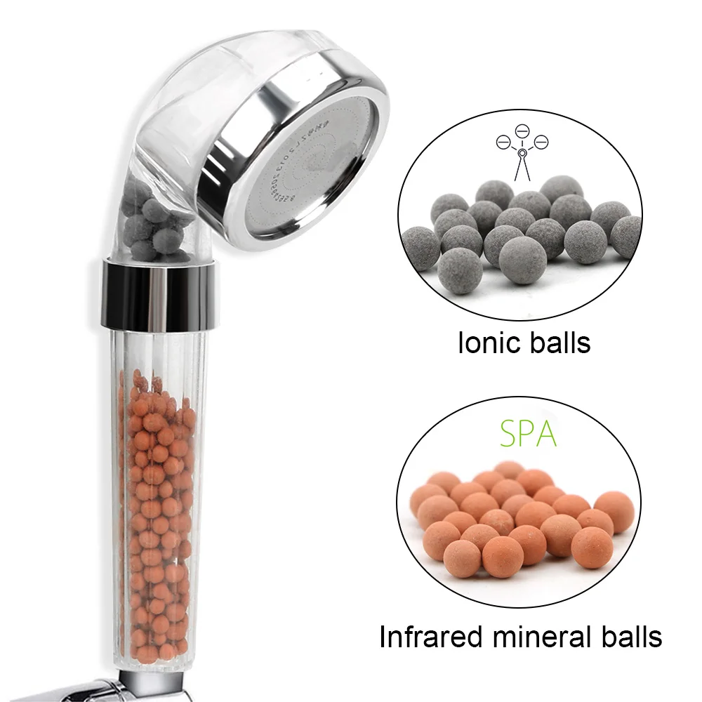 Bathroom Products Handheld Shower Head Energy Saving Anion Filter Home Improvement High Pressure